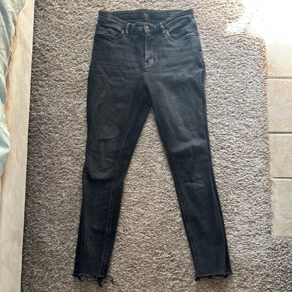 AllSaints Black mid-Waisted skinny Jeans